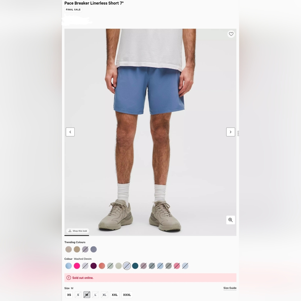 Lululemon athletica Blue Athletic Shorts